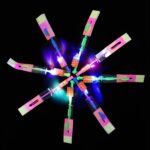 lpvoqpth 25 Sets LED Flying Set, 25 Slingshot+25 Glow Helicopter-50 Pcs - Image 3
