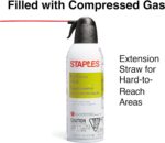 Staples Compressed Air Duster – 10 oz. Cans for Electronics - Image 2