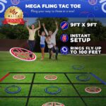 Swooc Games® - Fling Tac Toe™ (9ft x 9ft) Giant Tic Tac Toe Game Outdoor - Image 5