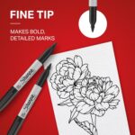 Sharpie Permanent Markers, Fine Tip, Black - Image 3