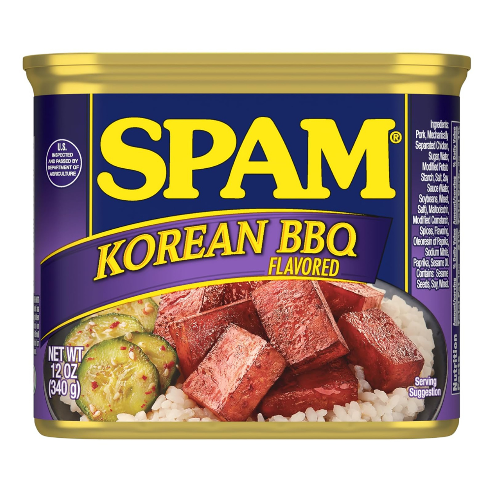 Untitled design - 2026-07-25T053359.342 SPAM Korean BBQ Flavored, Shelf Stable Canned Meat, 12 Oz Can - Image 1