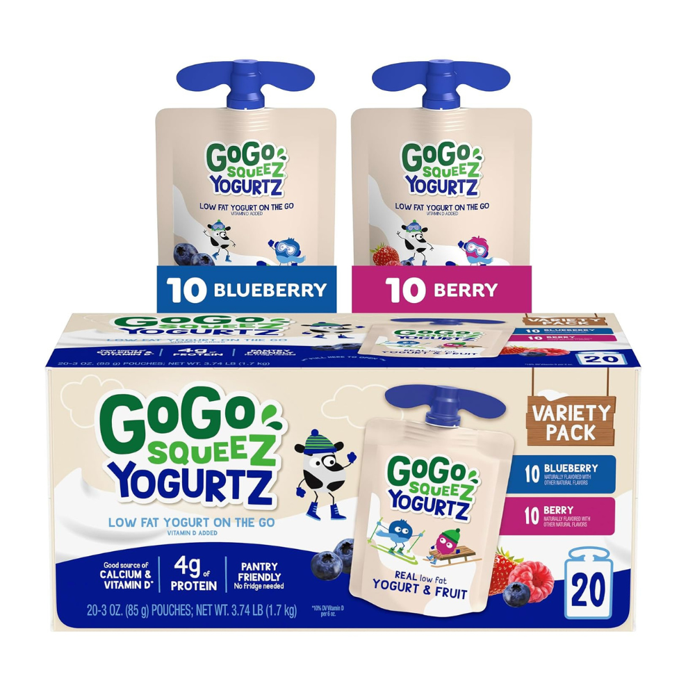 Untitled design - 2026-07-25T061000.806 GoGo squeeZ Low Fat YogurtZ Variety Pack - Image 1