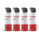 Staples Compressed Air Duster – 10 oz. Cans for Electronics