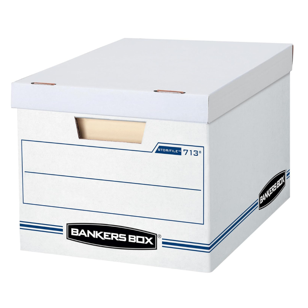 Untitled design - 2026-07-25T072324.648 Bankers Box 12-Pack Basic-Duty File Storage Box with Lid - Image 1