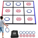 Swooc Games® - Fling Tac Toe™ (9ft x 9ft) Giant Tic Tac Toe Game Outdoor